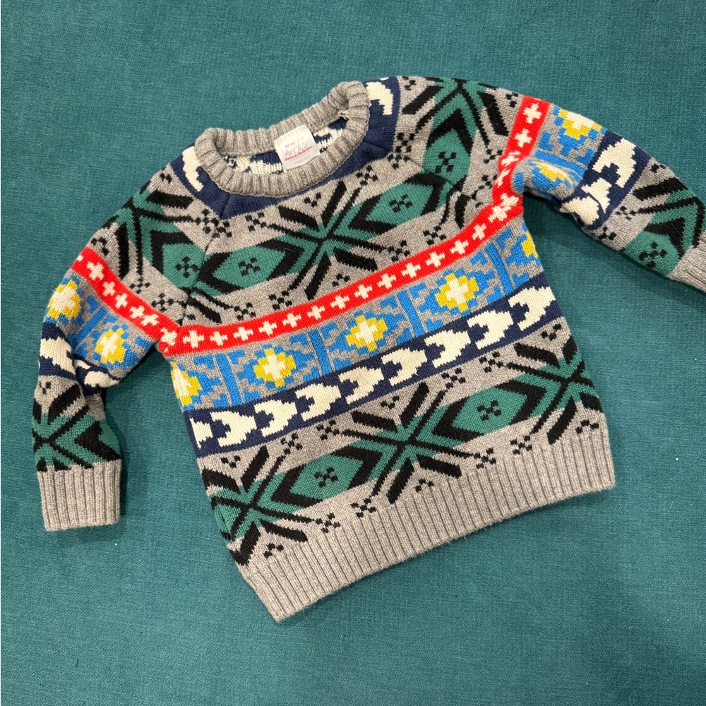 Boys 2T Hanna Andersson Fair Isle Sweater